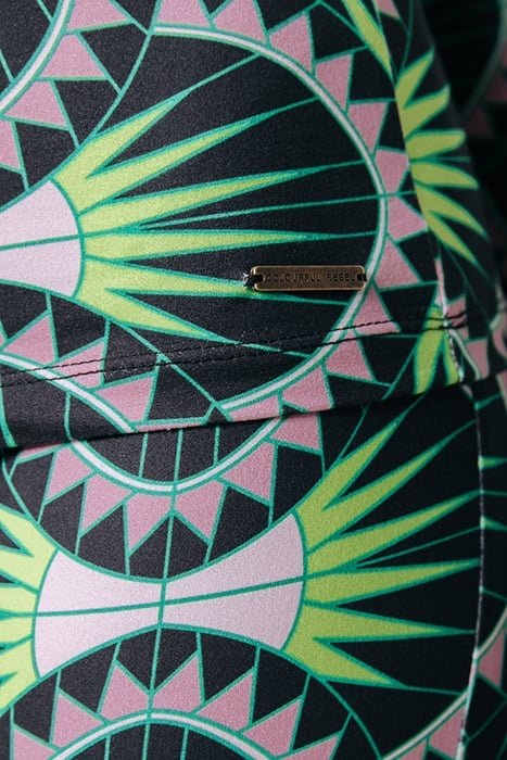 NEYO GRAPHIC PEACHED TURTLENECK TOP BRIGHT GREEN 5