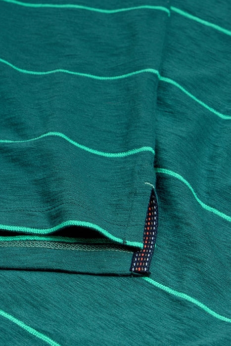 JACQUARD STRIPE POLO TEAL 7