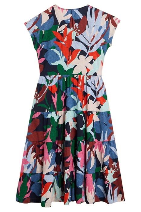 TABITHA JERSEY MINI DRESS BLUE PRINTED 1