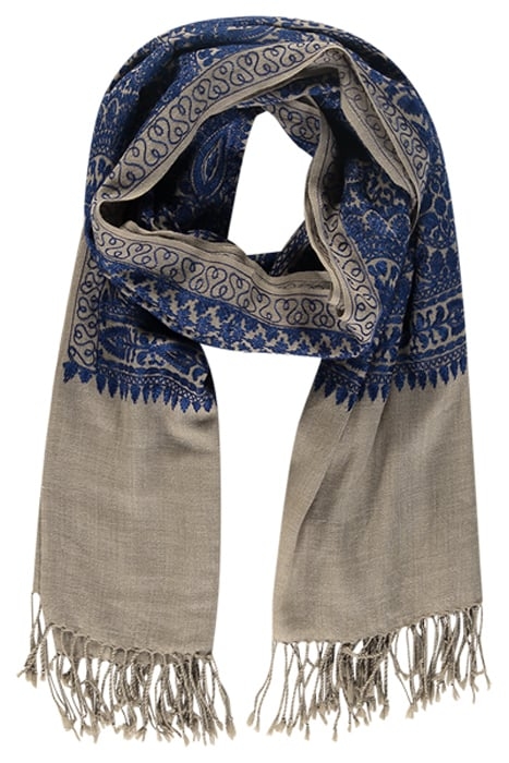 SCARF LUXURY EMBROIDERED FUNGHI 1