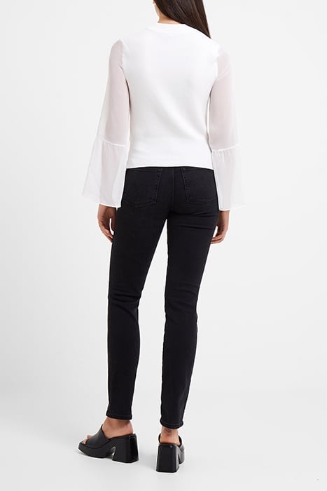 PATSY KRISTA LACE KNIT SWEATER WHITE 2