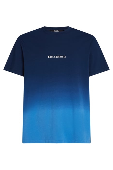 DEGRADE DIP DYE LOGO TSHIRT BLACK IRIS 1