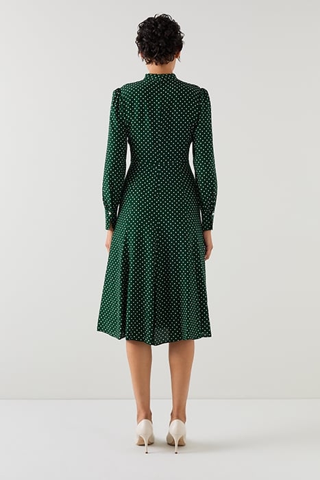 MORTIMER TIE MIDI DRESS GREEN 3