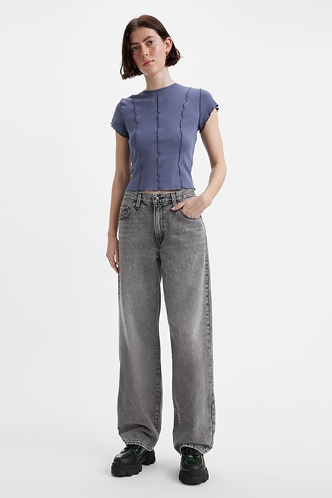 BAGGY STRAIGHT JEANS GREY 6