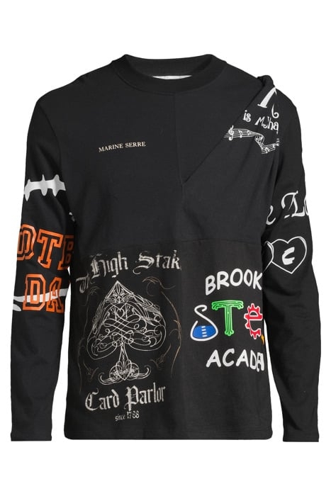 MARINE SERRE – REGENERATED GRAPHIC TEE BLACK 3