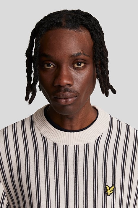 VERTICAL STRIPE CREW NECK JUMPER COVE 5