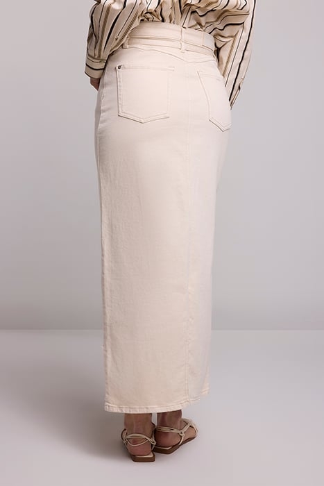 DENIM SKIRT COMFI COTTON TWILL IVORY 2