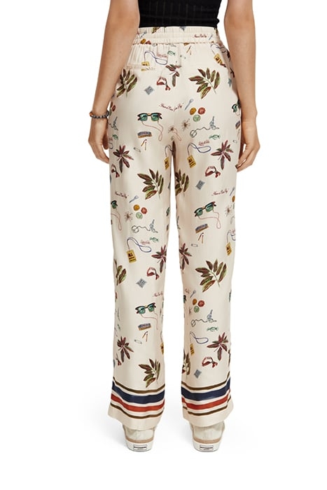 GIA - PRINTED MID RISE WIDE LEG PANTS FESTIVAL TRINKET 2