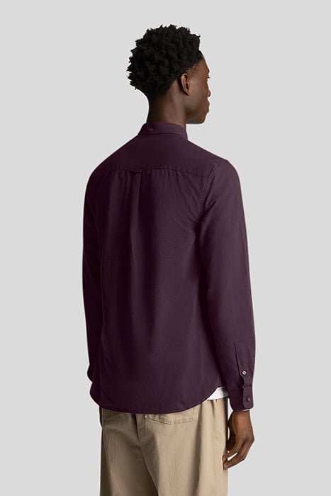 REGULAR FIT LIGHT WEIGHT OXFORD SHIRT GLENSHEE PLUM/JET BLAC 2