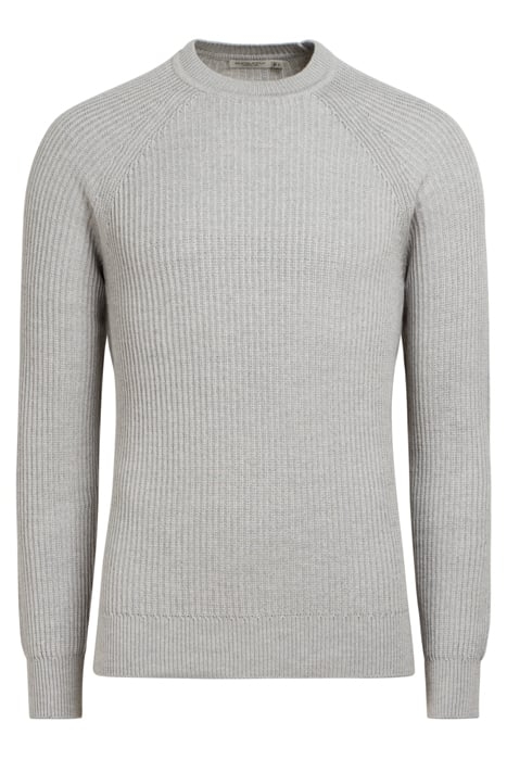 LIGHT GREY RIBBED CREWNECK LIGHT GREY 3