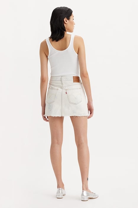 ICON DENIM SKIRT WHITE 3