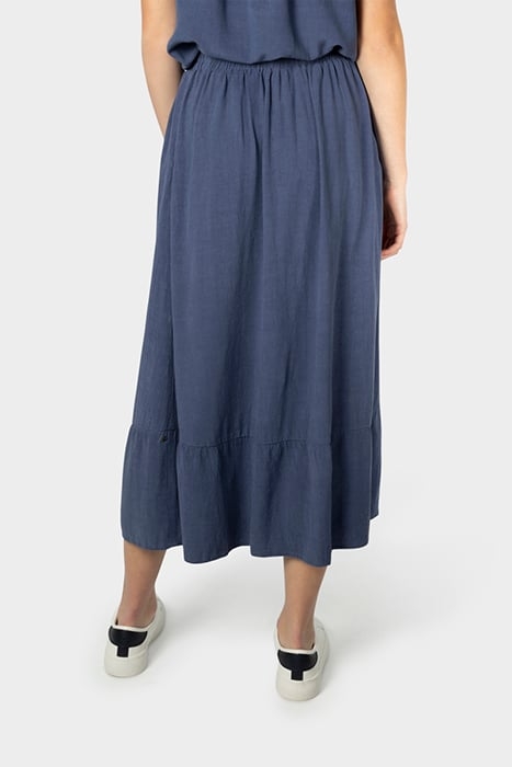 SKIRT WOVEN LONG BLUE INDIGO 2