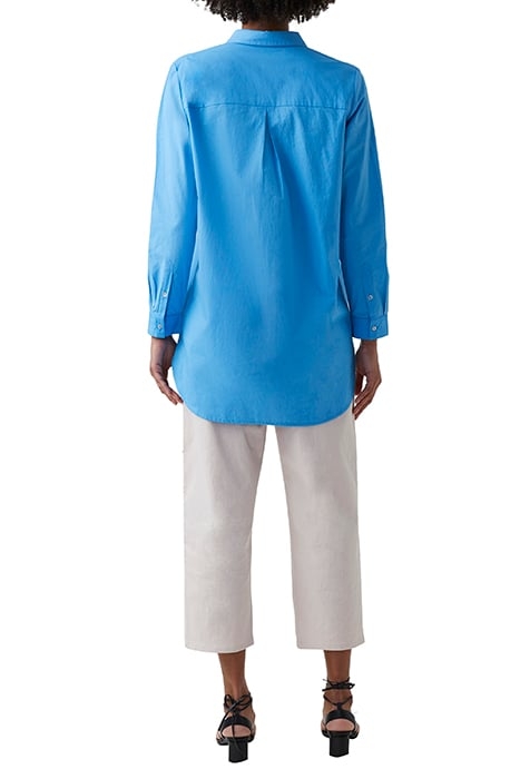 CRISP COTTON OVERSIZED SHIRT BLUE 2