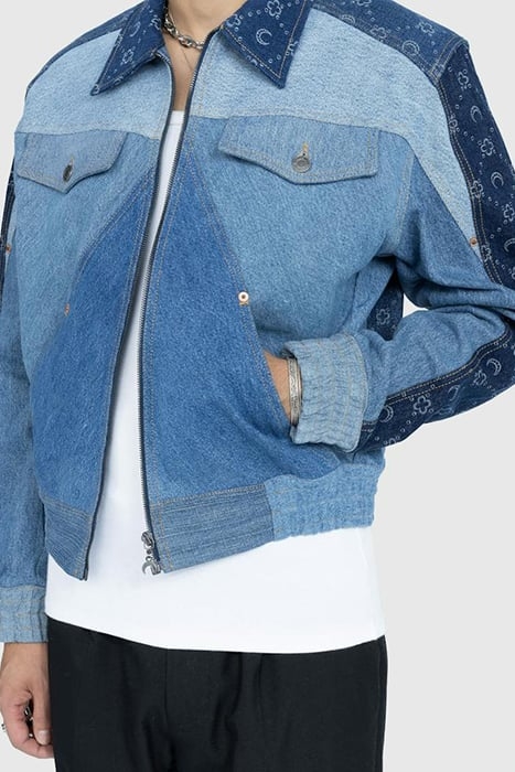 MARINE SERRE – REGENERATED DENIM MOONOGRAM WORKING JACKET ME 4