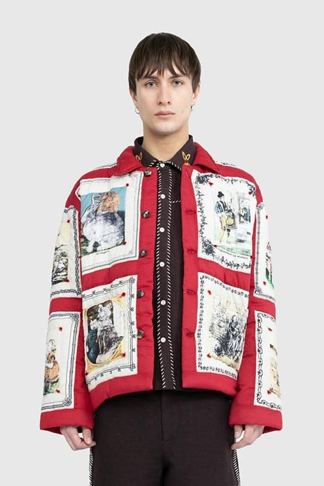 BODE – STORYTIME QUILT JACKET RED MULTI 1