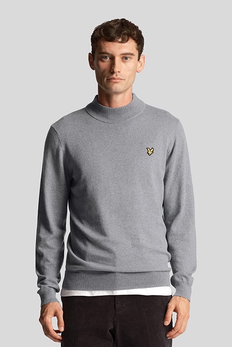 ROLL NECK JUMPER MID GREY MARL 1