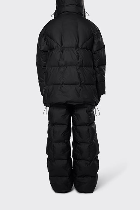 UNISEX BLOCK PUFFER JACKET BLACK 5