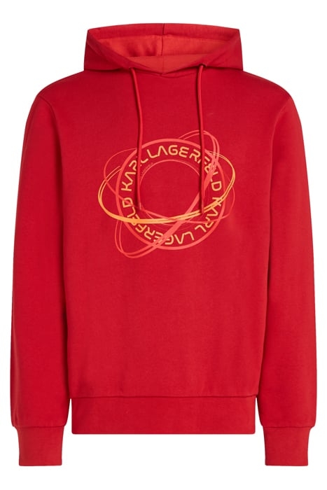 CONSTELLATION LOGO HOODIE HAUTE RED 1