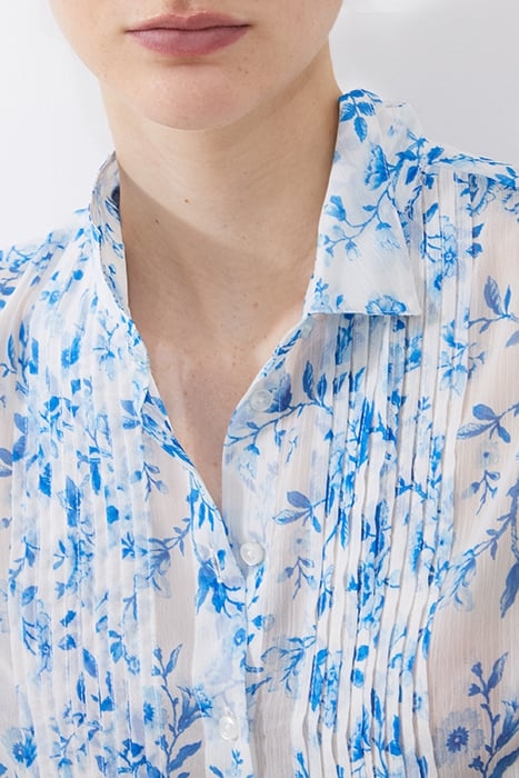 CATRINA HALLIE CRINKLE TOP SUMMER WHITE/BLUE 4