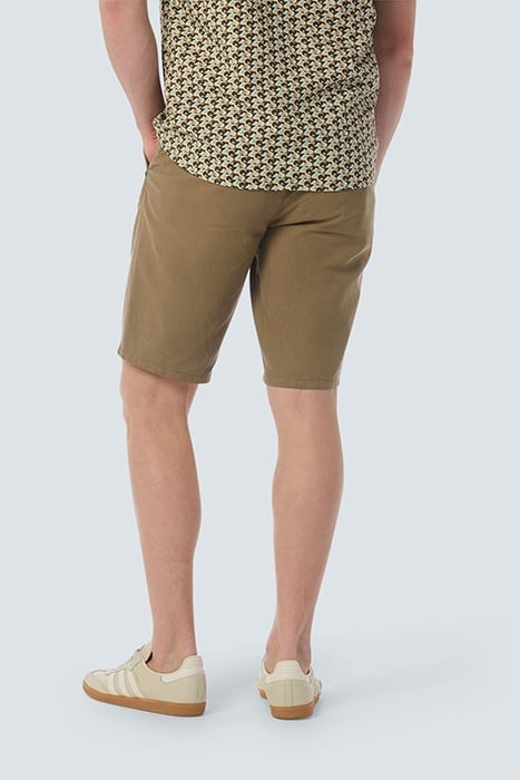 SHORT WITH LINEN GARMENT DYED ALMOND 2