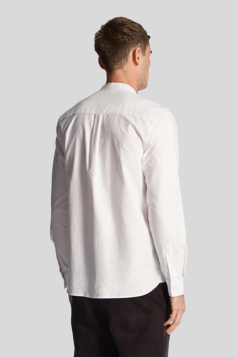 OXFORD GRANDAD SHIRT WHITE 2