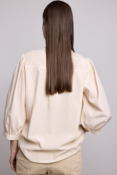 TOP RUFFLES LYOCELL COTTON IVORY 2