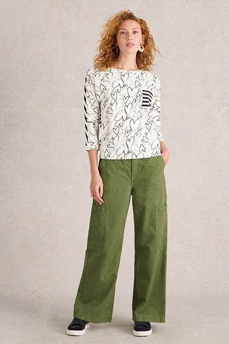 DEMI DOLMAN TOP WHITE PRINT 1