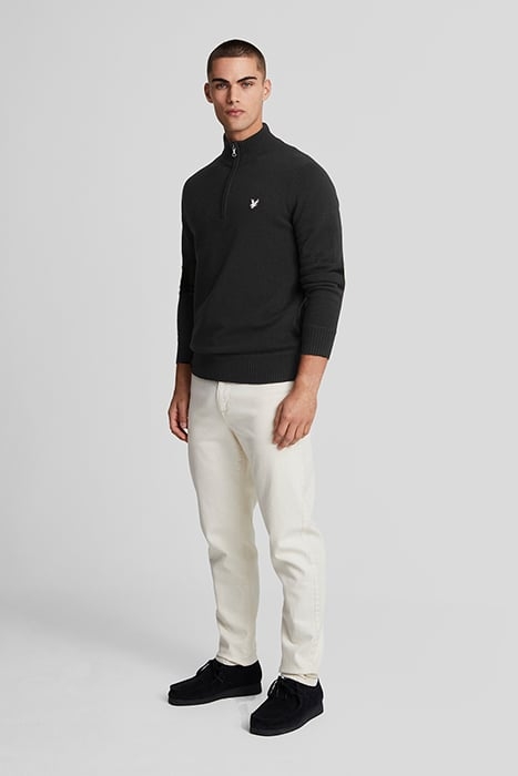 LAMBSWOOL QUARTER ZIP JUMPER LACQUER 3