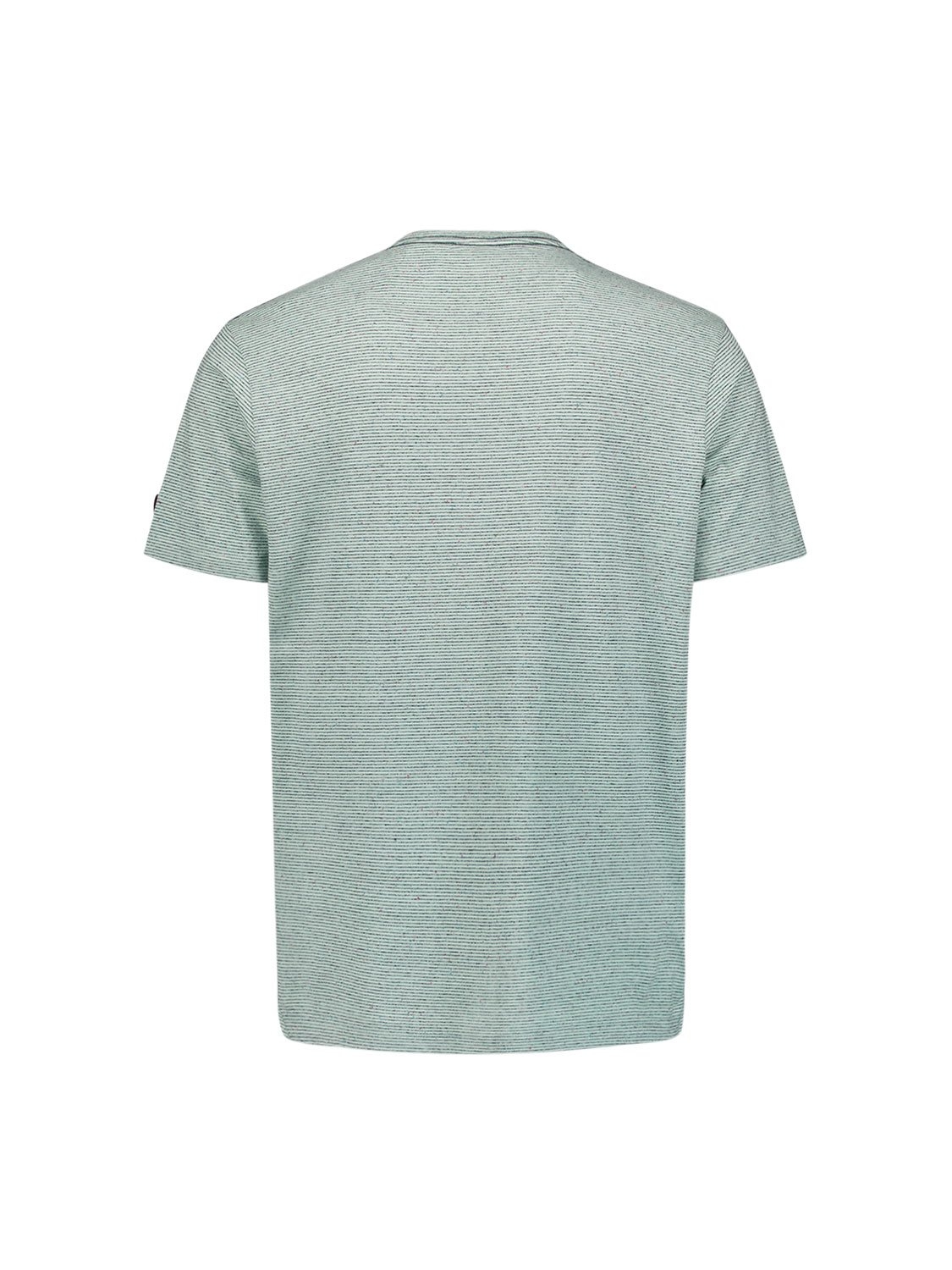 T-SHIRT CREWNECK MELANGE WITH STRIPES MINT 5