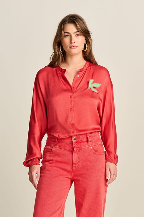 BLOUSE - BAKED RED ORANGE 1