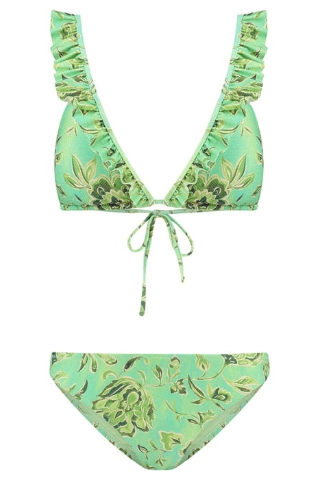 LADIES BOBBY BIKINI SET BOTANIC GREEN BOTANIC PASSIFLORA 4