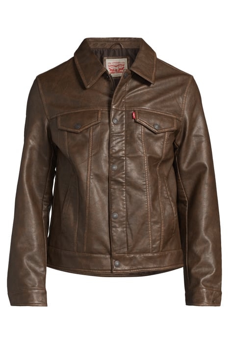 LSE LEATHER & BIKER JACKET BROWN 3