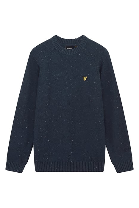 RAGLAN DONEGAL CREW NECK MUDDY NAVY 4