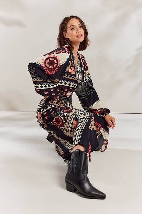 LEATHER SHORT BOOTS BLACK 4