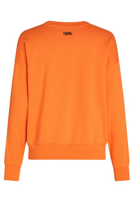FLORAL PRINT SWEAT ORANGE 2
