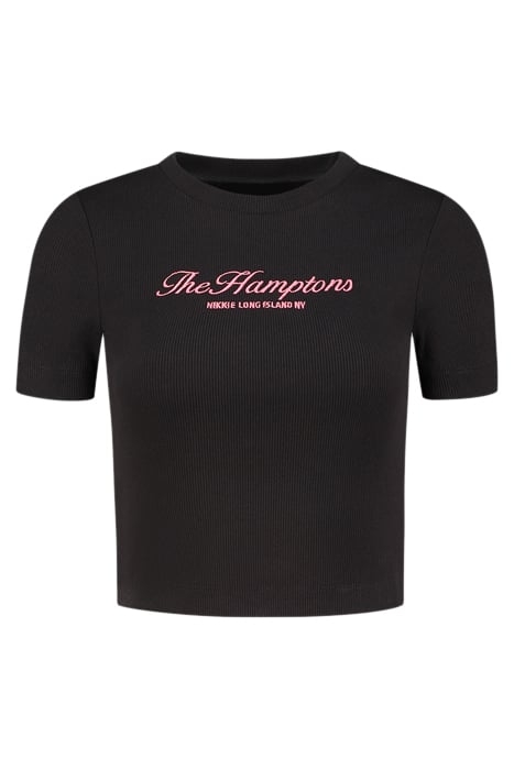 THE HAMPTONS RIB TOP BLACK 1