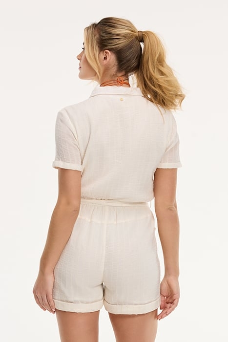 LADIES FREYA SLUB JUMPSUIT LIGHT KIT WHITE 2