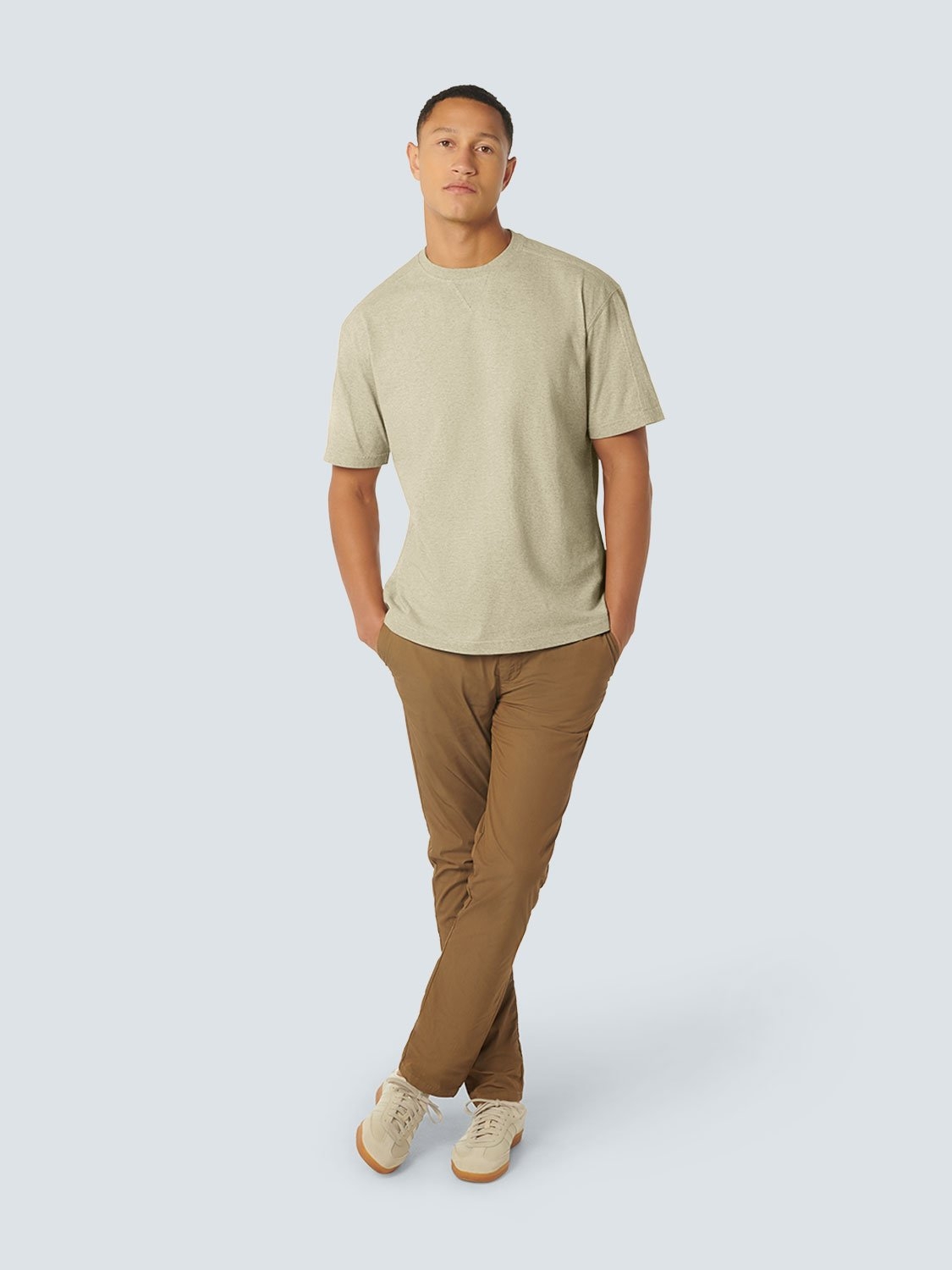 T-SHIRT CREWNECK MELANGE CREAM 3