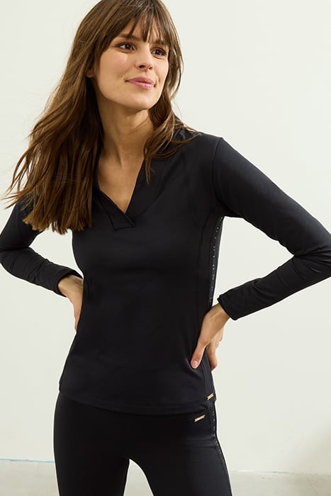 EVELINA TOP LONG SLEEVE BLACK 2