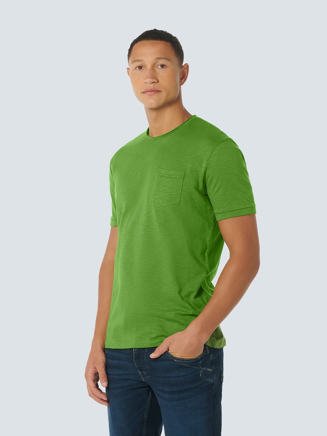 T-SHIRT CREWNECK SLUB GREEN 1