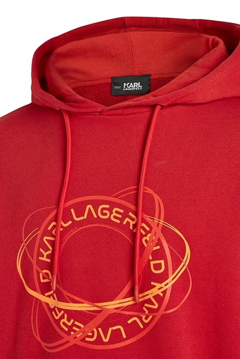 CONSTELLATION LOGO HOODIE HAUTE RED 3