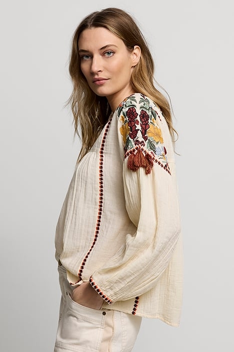 TOP MULTI EMBROIDERY IVORY 5