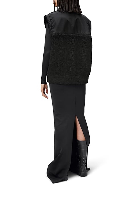 UNISEX KOFU FLEECE BOMBER VEST T1 BLACK 3