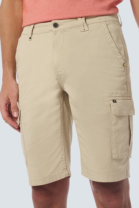 SHORT CARGO GARMENT DYED + STONE WASHED STRETCH CEMENT 6