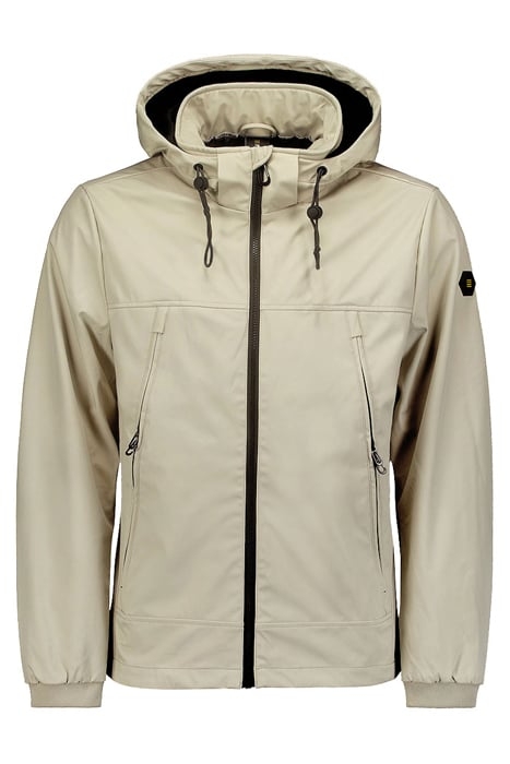 JACKET MID LONG HOODED STONE 4