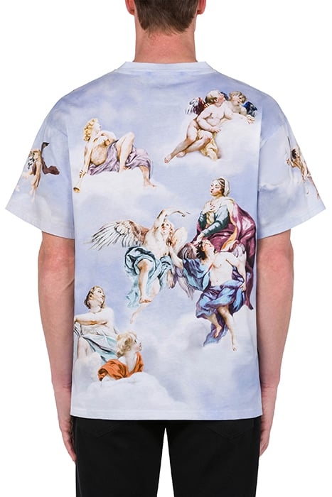 FRESCO PRINT JERSEY T-SHIRT BLUE 2