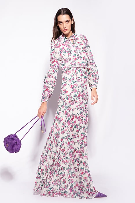 PICCHE 1 DRESS MULTI. WHITE/PINK 7