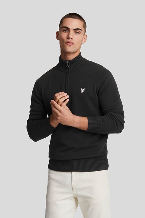 LAMBSWOOL QUARTER ZIP JUMPER LACQUER 1