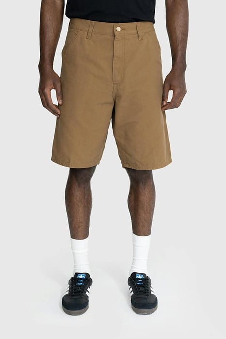 CARHARTT WIP – SINGLE KNEE SHORT RINSHED HAMILTON BROWN 1