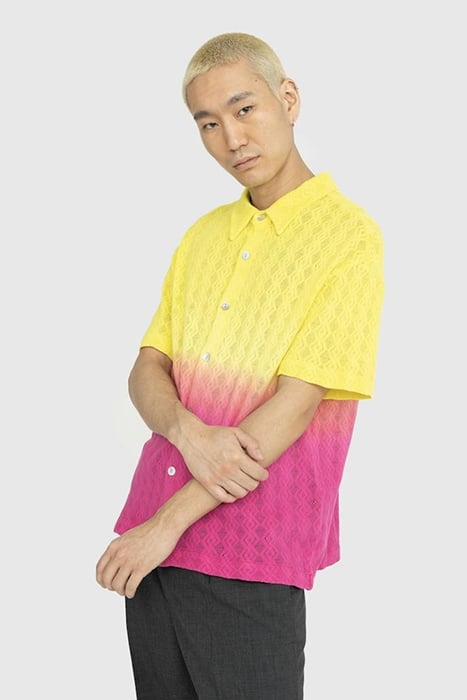 AGR – GENTLE HAPPINESS LACE SHIRT YELLOW/PINK 2